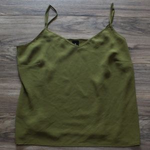 Army green sleeveless tank top